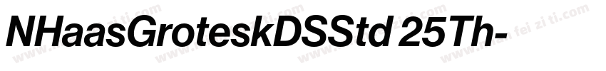 NHaasGroteskDSStd 25Th字体转换